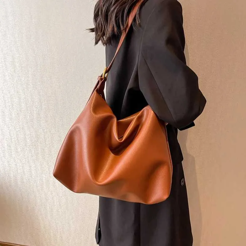 Lässige Schulter Mode Shopping Einfarbig Retro Große Designer Reißverschluss Damen Taschen Y241216_voghion.com