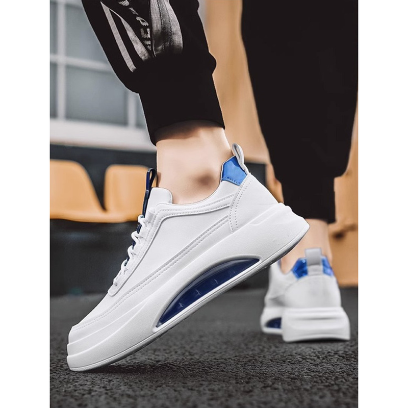 2024 New Summer Versatile Sports Board Men's Casual Leather Elevated Little White Trendy Shoes_voghion.com