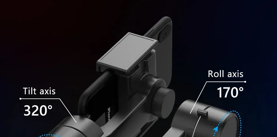 Support de téléphone portable à cardan 3 axes QAML F8, stabilisateur d'enregistrement vidéo anti-vibration pour smartphone 250417_voghion.com