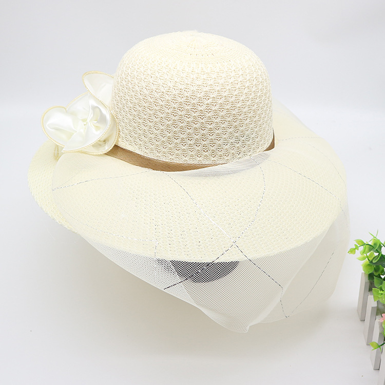 Korean Version Of Beach Big Brimmed Straw Women In Summer Scenic Spots, Cool For Vacation, Sun Protection, Sunshade Hat,_voghion.com