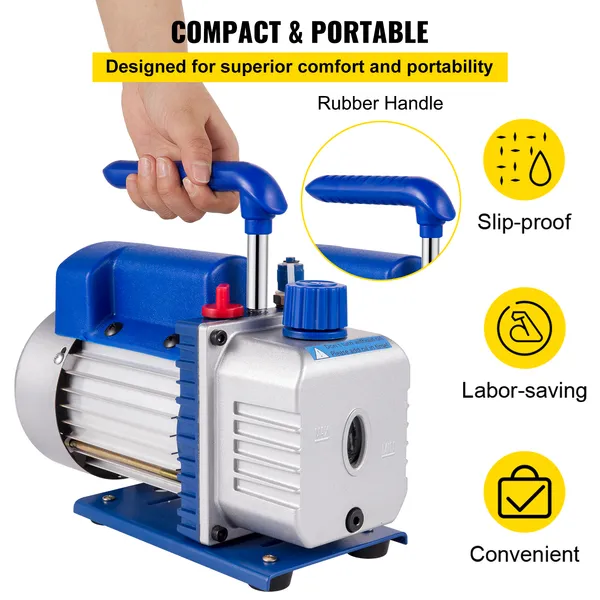 Vacuum Pump For Refrigeration Maintenance 1 Stage Tool Parts_voghion.com