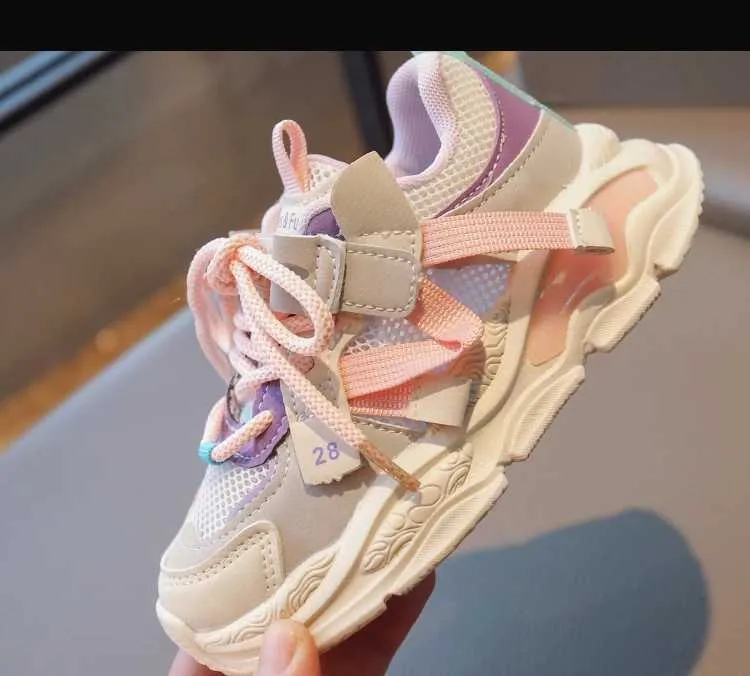 Atletische Outdoor Kinderen Mesh Ademend TPR Casual Sneakers Sport Peuter Jongens Meisjes Hardloopschoenen Kinderen Tennis 36_voghion.com