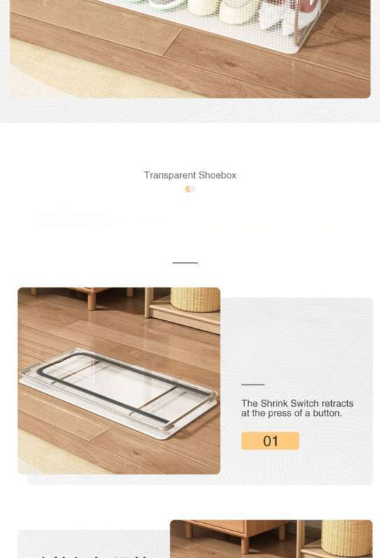 【 1535 clienti di ritorno 】 Scatola trasparente per scarpe Grande capacità Borsa portaoggetti antipolvere per la casa Fondo del letto ispessito No_voghion.com