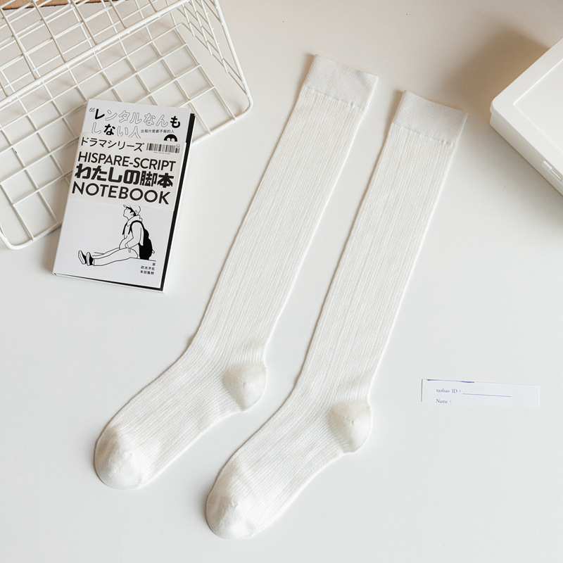 23 ultradünne Bambusfaser-Sommersocken für Damen, lang, Wadenlänge, Netzstoff, kniehohe Slouch-Socken_voghion.com