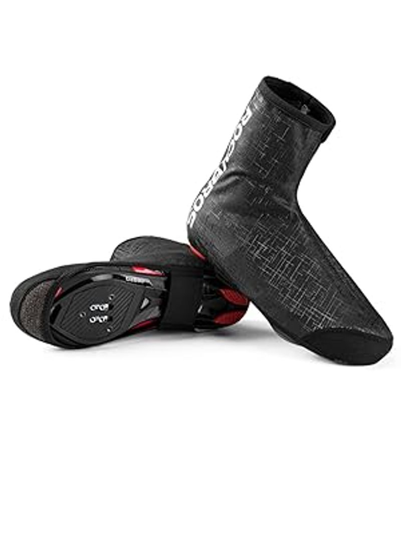 Cubrezapatillas de invierno para bicicleta ROCKBROS, protección contra la lluvia, color negro, tallas M y L_voghion.com