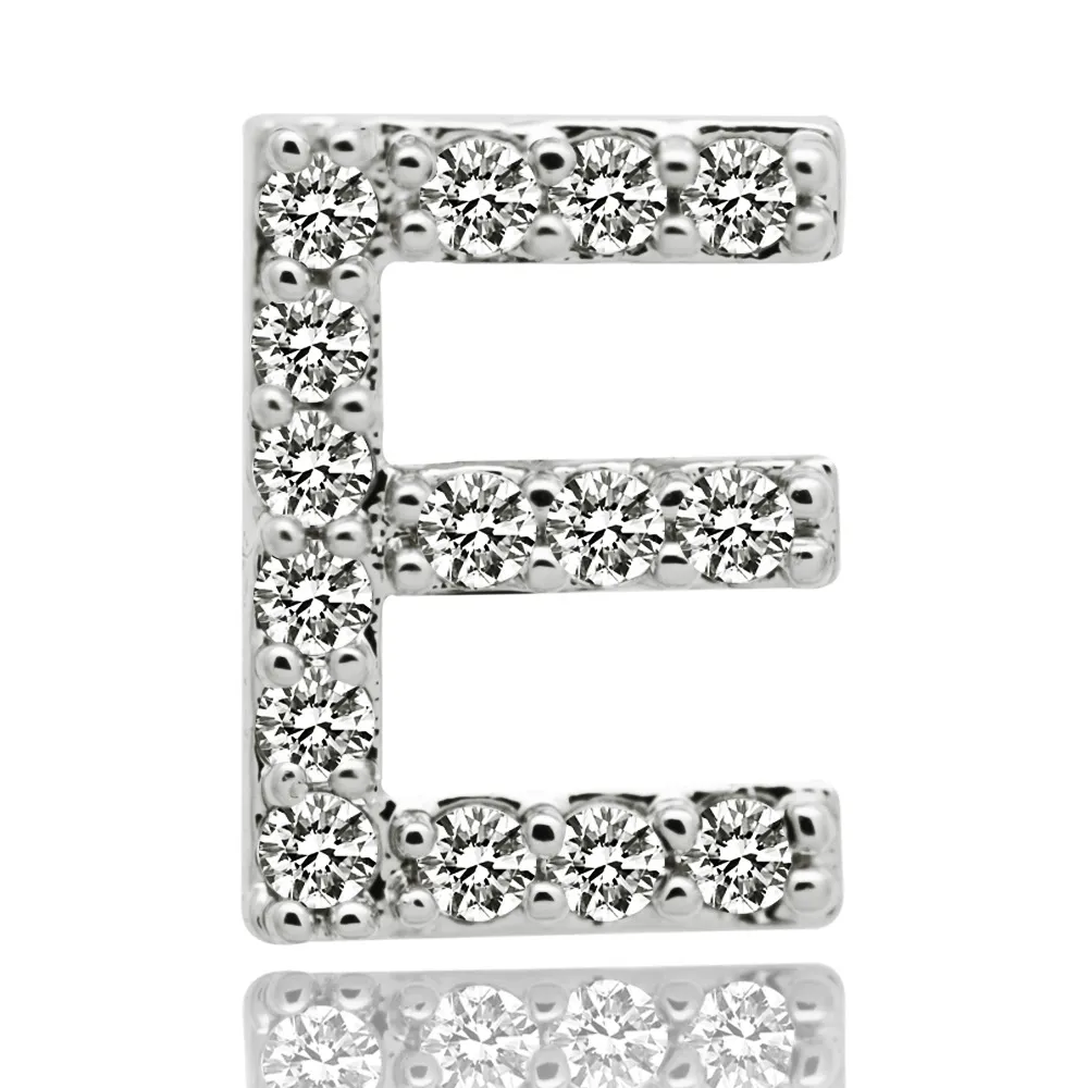 & Oro bianco ghiacciato A-Z Lettera personalizzata Grillz Full Dia fai da te Fang Grills Dente inferiore Cap Hip Hop Dentale Bocca Denti_voghion.com