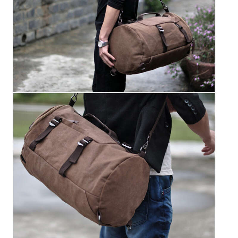 Korean Canvas Men's Trend Student Travel Bag, Computer Large Capacity Backpack_voghion.com
