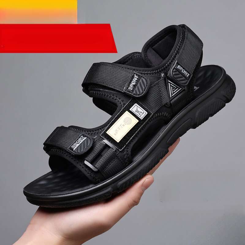 Velcro Men's Summer Plus Size Beach Shoes Sandals_voghion.com