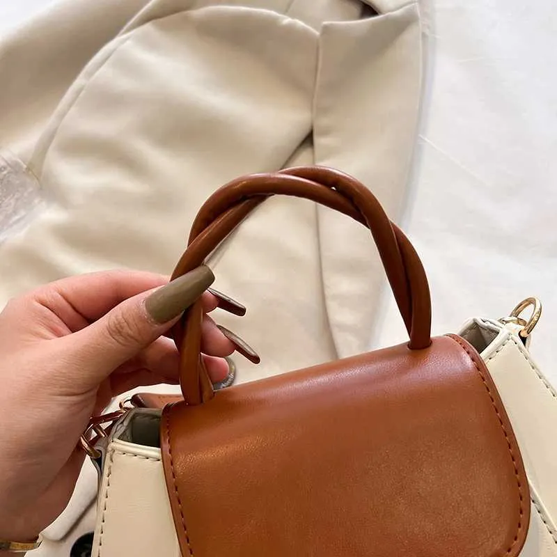 High Quality Soft Leather Handbag Women Purses Female Designer Patchwork Ladies Shoulder Crossbody Bag Sac A Main_voghion.com