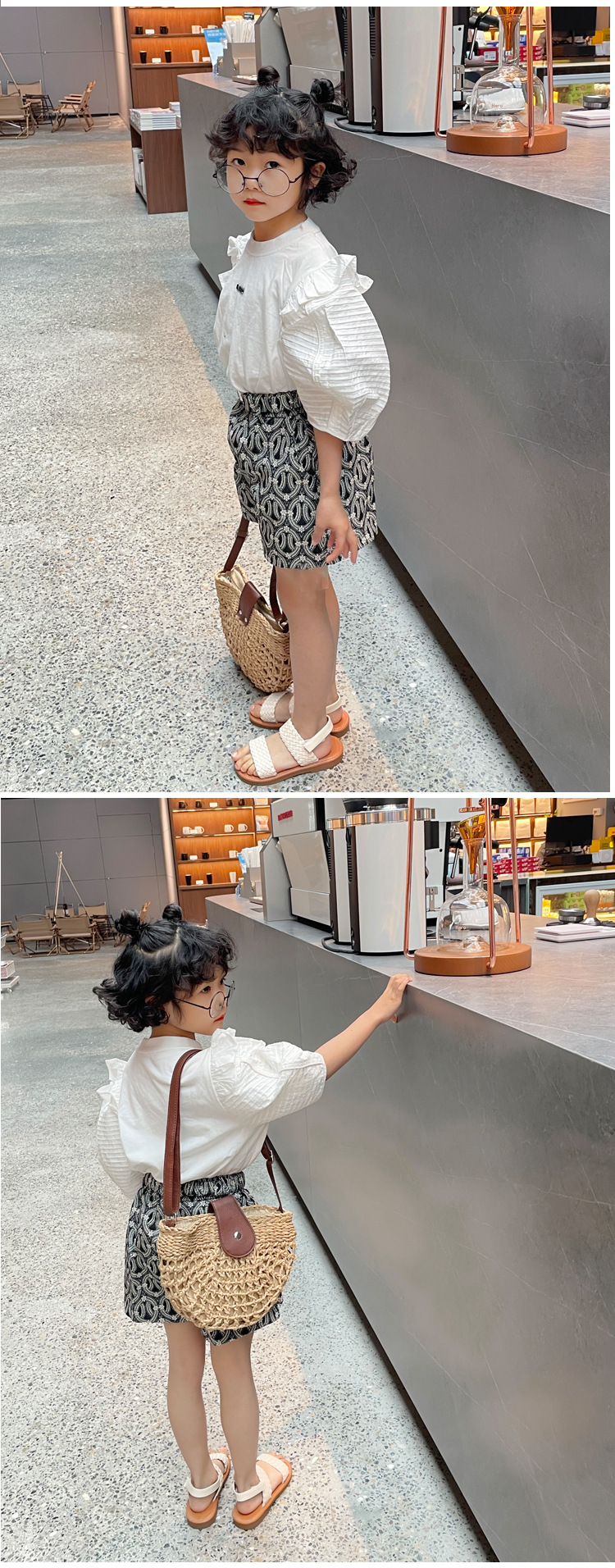 Mädchen gewebte Sandalen 2024 Frühjahr/Sommer Kinder offene Zehen römischen Stil Strandschuhe Baby Prinzessin Schuhe_voghion.com