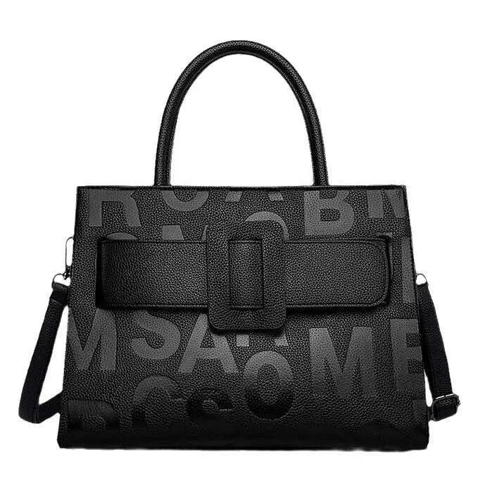 Mode Letter Bedrukte Dames Grote Capaciteit High-End Handtas Forenzentas Dames_voghion.com