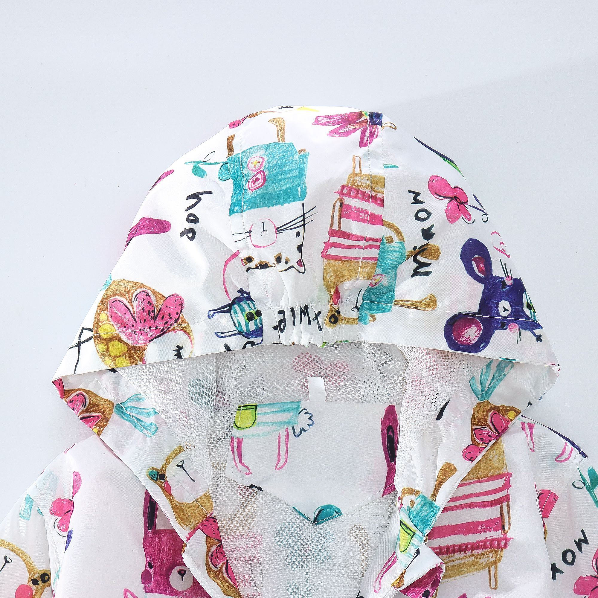 Children's Sports Jacket Cartoon Printed Hooded Jacket For Baby Boy Girl Children's Coat_voghion.com