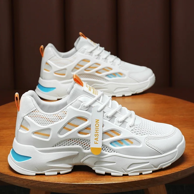 Men's Sneakers 2024 New Breathable Casual For Men High Quality Leather Designer Platform Shoes Zapatillas De Hombre_voghion.com