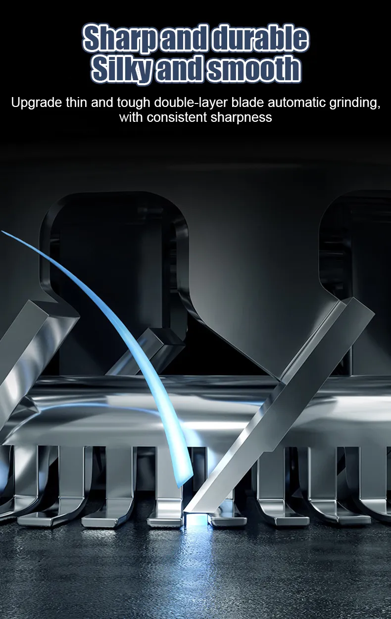 Tagliacapelli e rifinitore per naso unisex 2 in 1 - Lame lavabili e autoregolanti_voghion.com