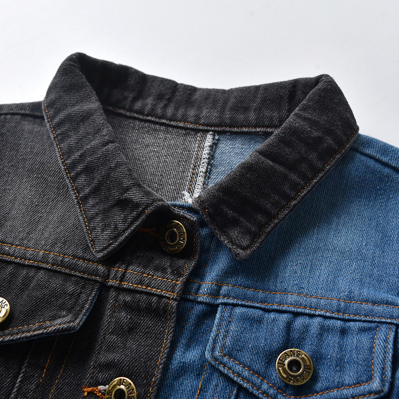 Mother&Kids Giacca in denim per bambini abbinata ai colori dei migliori vestiti strappati per ragazzi e ragazze_voghion.com