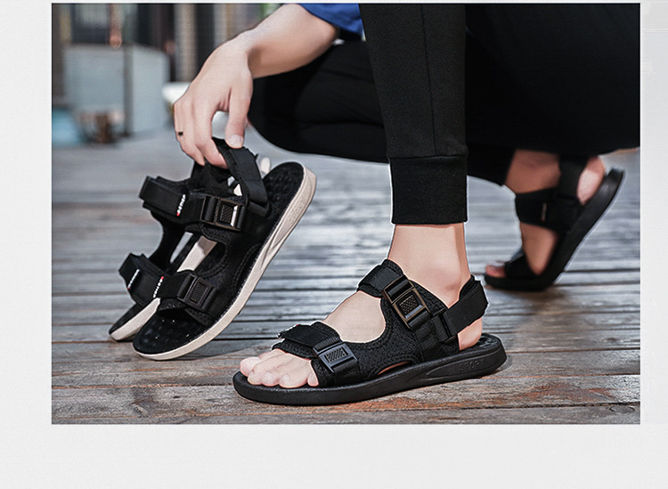 Men's sandals 2024 new men's summer trend dual-use casual beach shoes sports Roman shoes_voghion.com