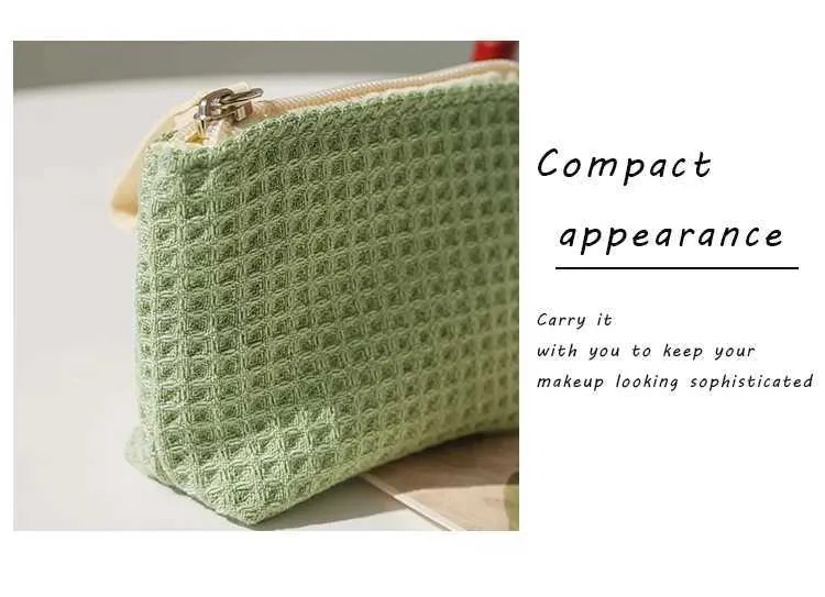 Mini-Make-up-Geldbörse für Damen in Matcha-Grün, tragbar, für Pendler, Lippenstift, Kopfhörer, Aufbewahrungstasche, doppelte Canvas-Kette, Schlüsselbox_voghion.com