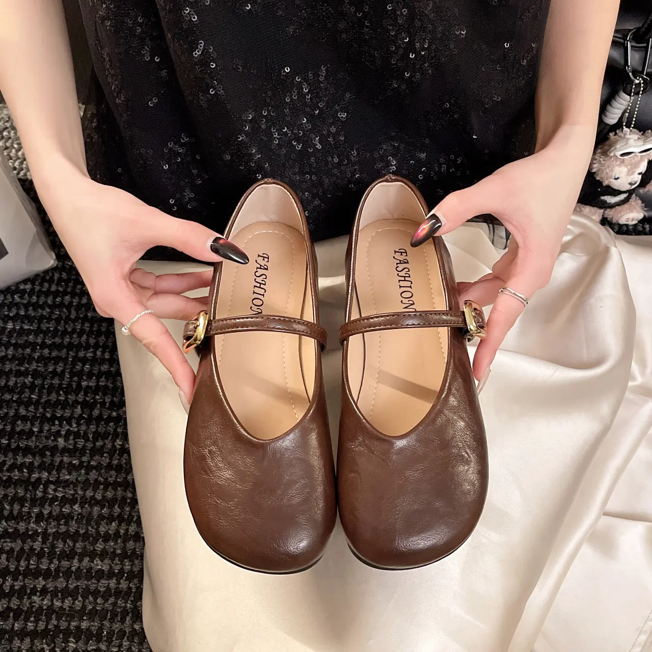 Ballerine donna stile mary jane scarpe comode casual_voghion.com