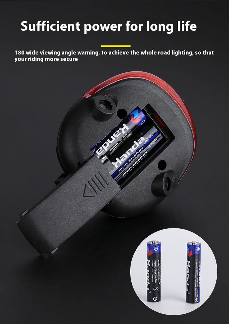 Phares de vélo, feux arrière d'avertissement de sécurité parallèles au laser, accessoires de vélo de montagne anti-vol, équipement d'équitation_voghion.com