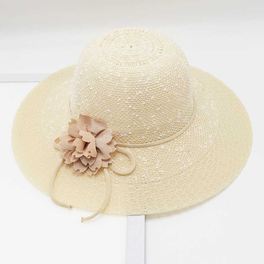 Korean Version Of Beach Big Brimmed Straw Women In Summer Scenic Spots, Cool For Vacation, Sun Protection, Sunshade Hat,_voghion.com