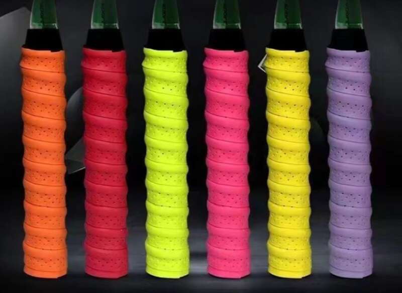 【 Kaaft kréien 1 gratis 】 102c Badminton Kiel Hand Gummi Tennisracket Perforéiert Atmungsaktiv Schweessband Grëff Opwéckelband_voghion.com