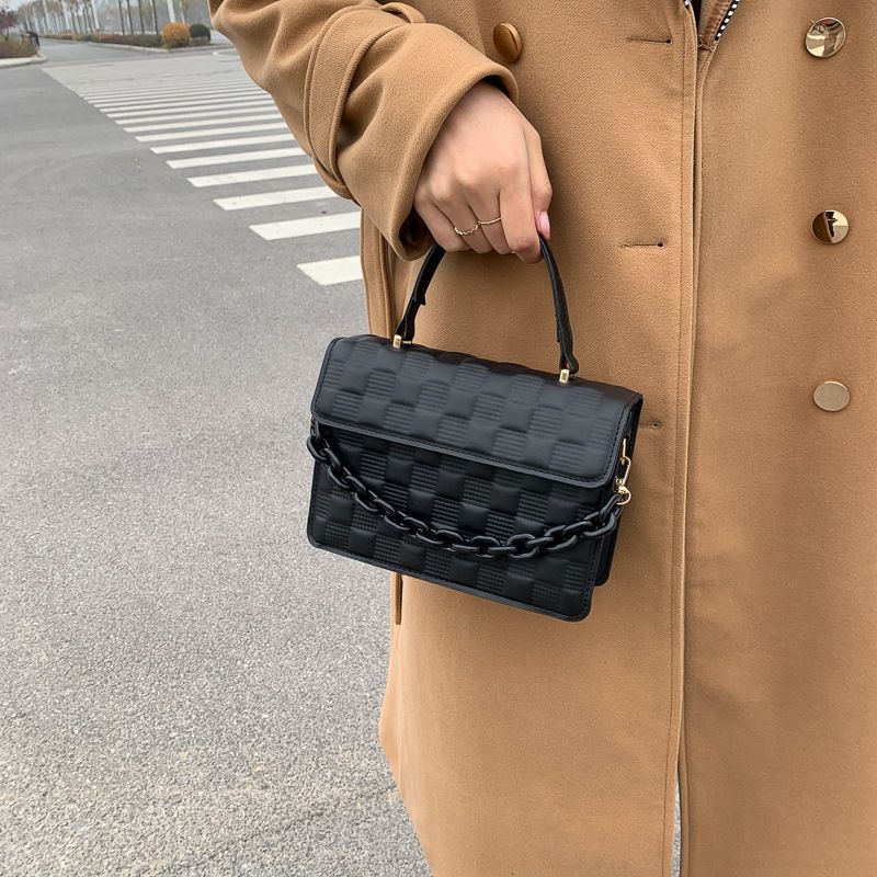 Texturierte Handtasche im Westernstil für Frauen 2022 neue trendige Kette Mode Schulter koreanische Version einfache_voghion.com