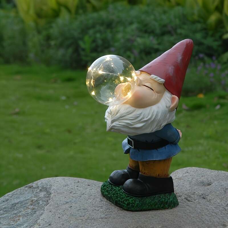 Adornos decorativos para jardín, estatuas de enanos, luces solares, artesanías de resina para patios al aire libre_voghion.com