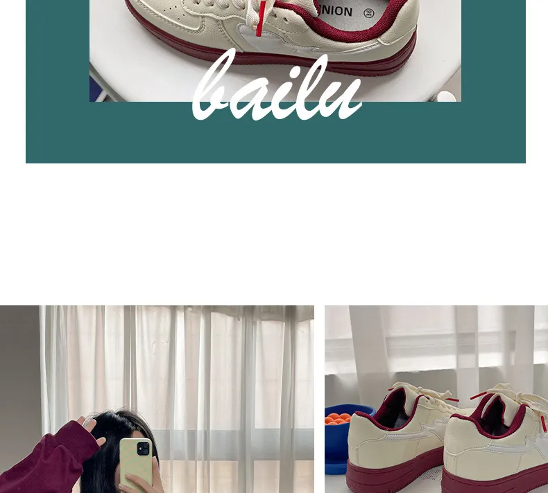 Thick Soled Low Cut Round Toe Board With Mesh Breathability Retro Casual Comfort Anti Slip Wear Resistant Sports Shoes_voghion.com