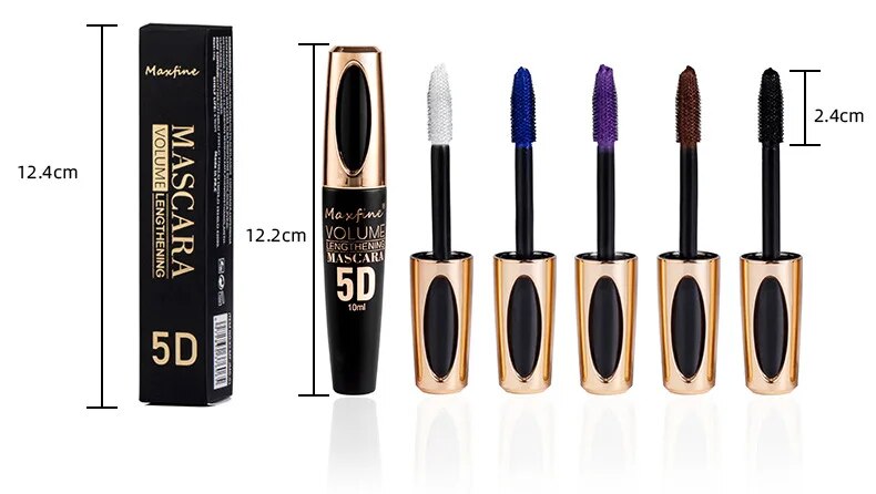 Mascara volume 5d waterproof allongeant et courbe vos cils_voghion.com