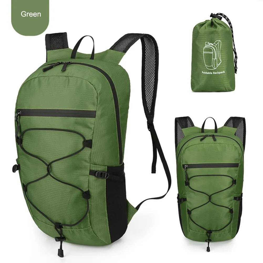 Zaino sportivo da esterno in nylon leggero e impermeabile, di grande capacità, per arrampicata, campeggio, escursionismo, pesca, viaggio._voghion.com