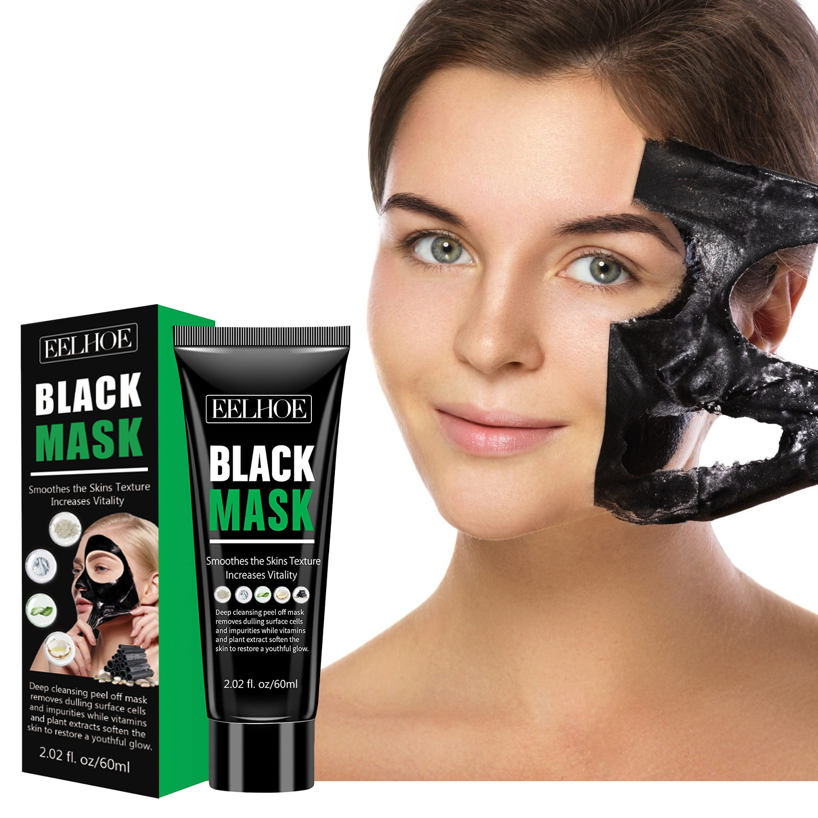 EELHOE Removing Deep Cleaning Pore Lightening Blackhead Oil Control Moisturizing Smearing facial mask_voghion.com