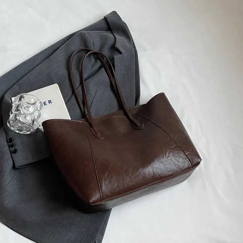 Borsa a tracolla casual da donna, alla moda, grande, per ufficio, per pendolari, con cerniera, per la spesa, a mano ..._voghion.com