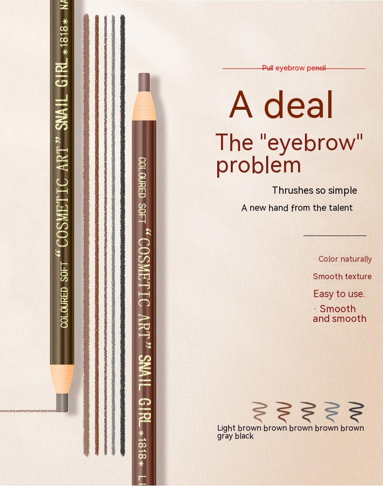 1188 Makeup Artit 'Soft Core Filo di tenuta in acciaio Filo automatico Laer Contraffazione e penna per sopracciglia anti-sudore Bellezza_voghion.com