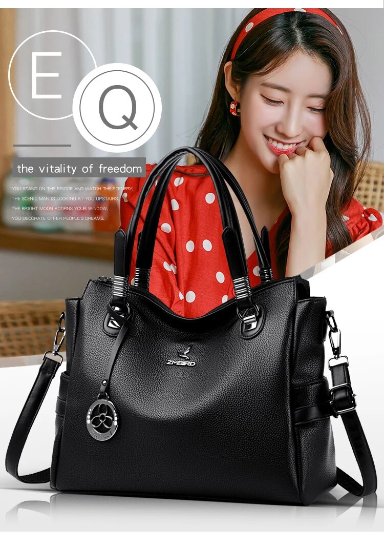 Borse da donna eleganti Borse in pelle di alta qualità Borse da donna con manico superiore Borsa a tracolla a tracolla di grande capacità Borse a mano_voghion.com