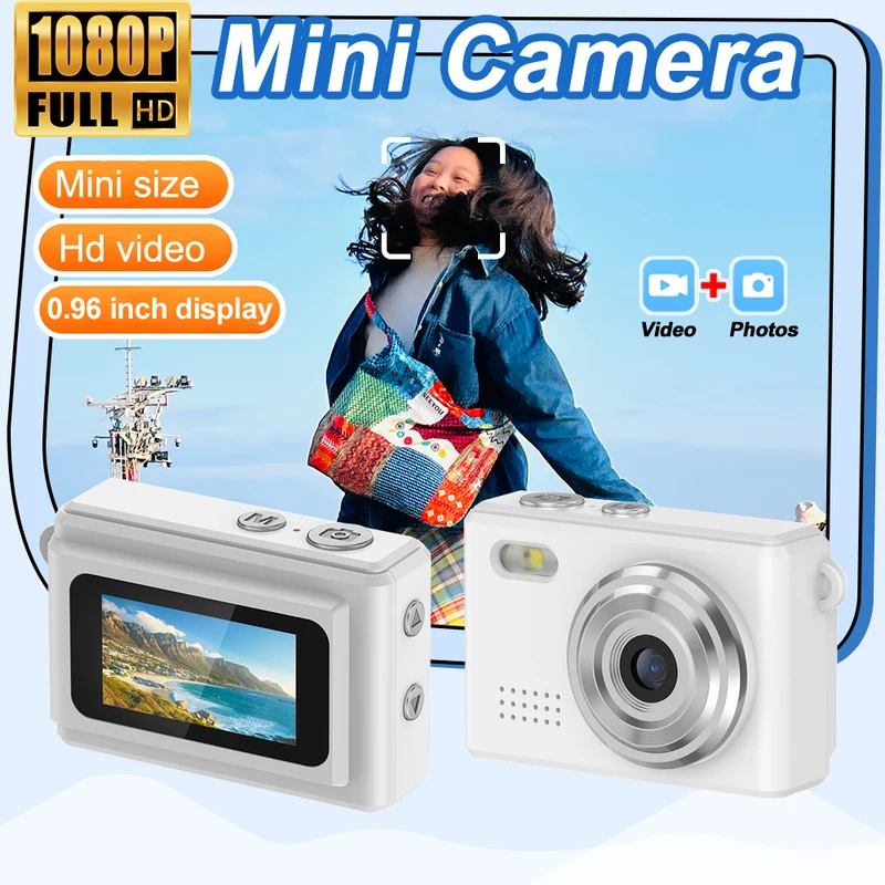 Kleine Mini-Kamera, Videorekorder, Monoreflex-Minikamera, 0,96 Zoll, Kinder-Videokamera, Schlüsselanhängerkamera für Kinder DC23_voghion.com