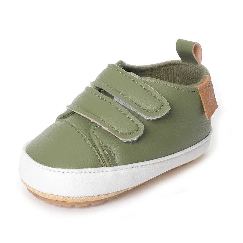 Baby First Walker Sneakers Non-slip Rubber Sole Leather Shoes_voghion.com