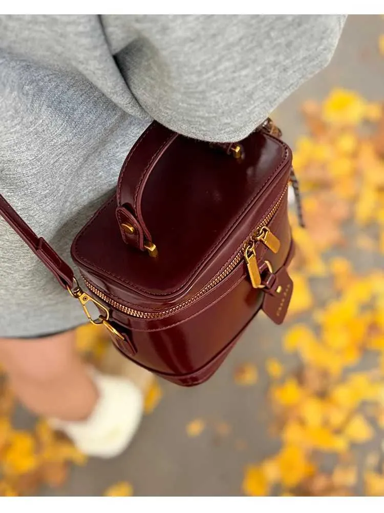 Borsa a tracolla in pelle testurizzata da donna, con patta solida, mini borsa a tracolla, versatile, casual, morbida, in PU, a secchiello_voghion.com