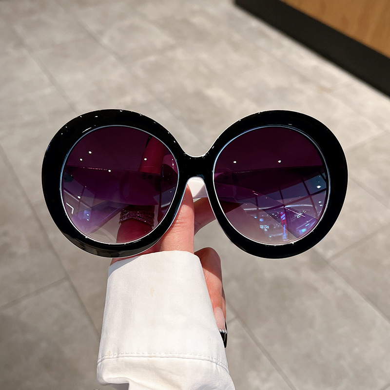 Óculos de sol europeus de moda com armação grande dupla_voghion.com