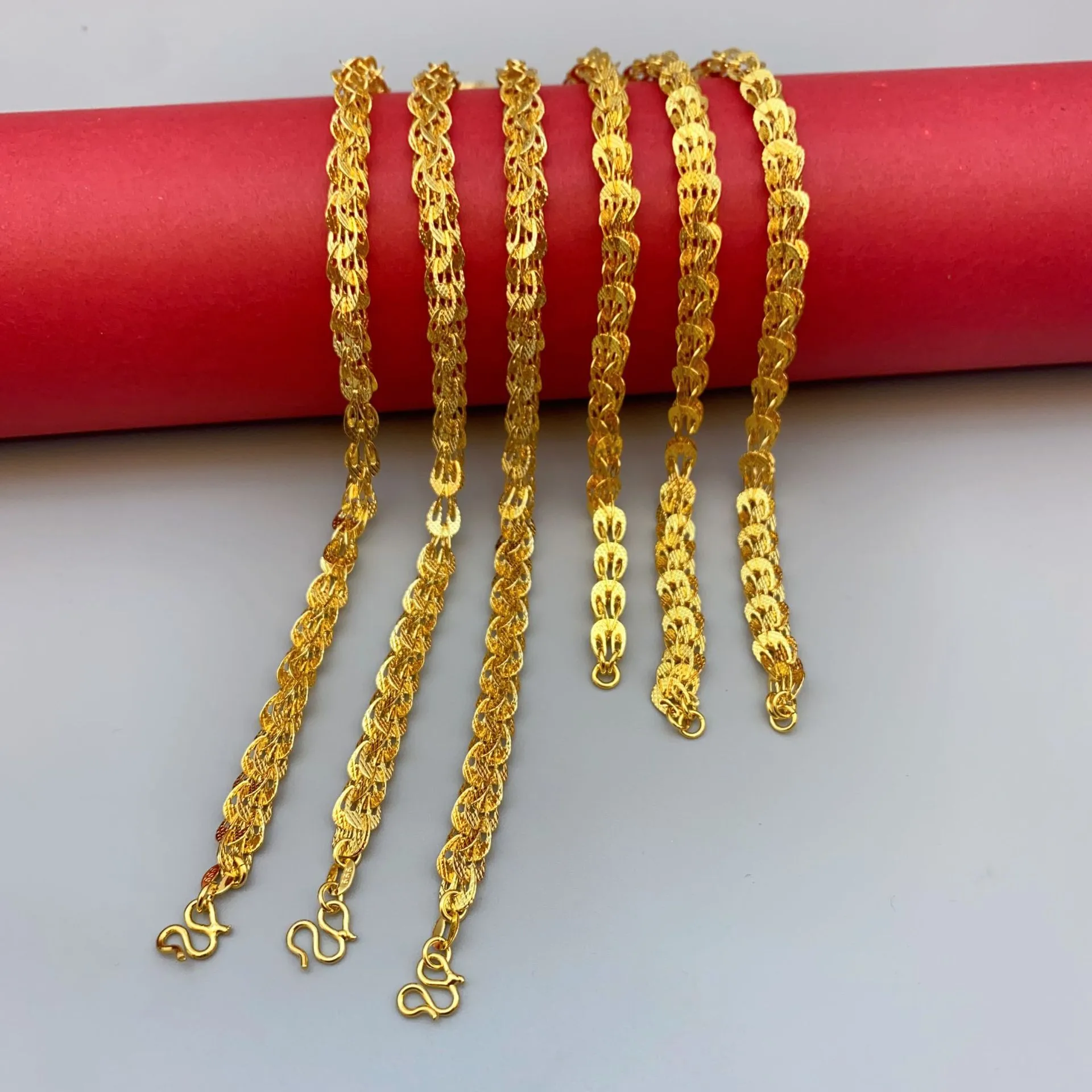 Gold Plated Chain Necklace For Women Elegant Durable Accessory_voghion.com
