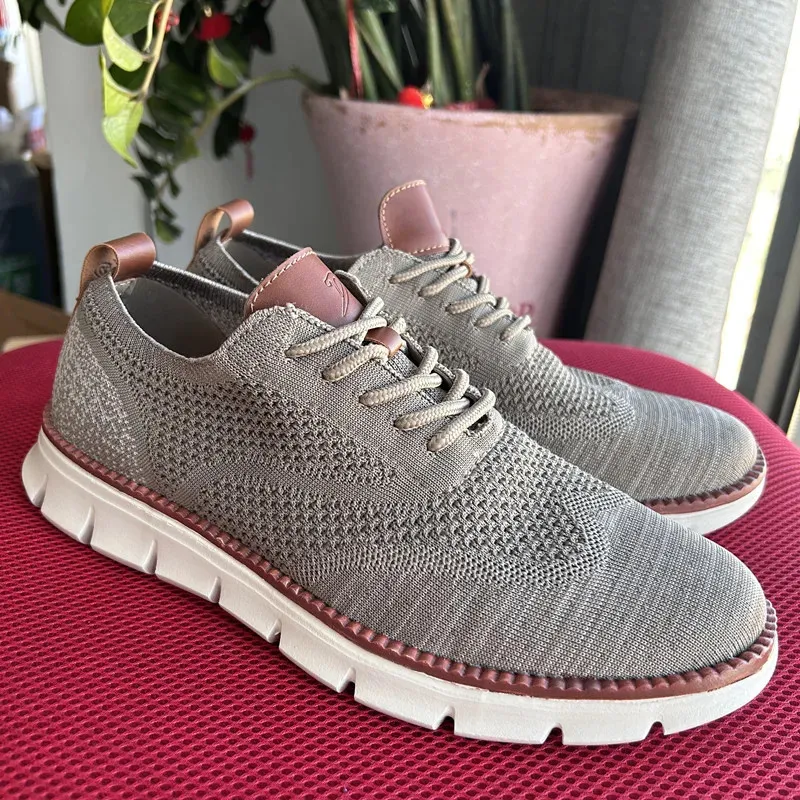 Mocassini oxford in mesh da uomo - scarpe in pelle eleganti_voghion.com