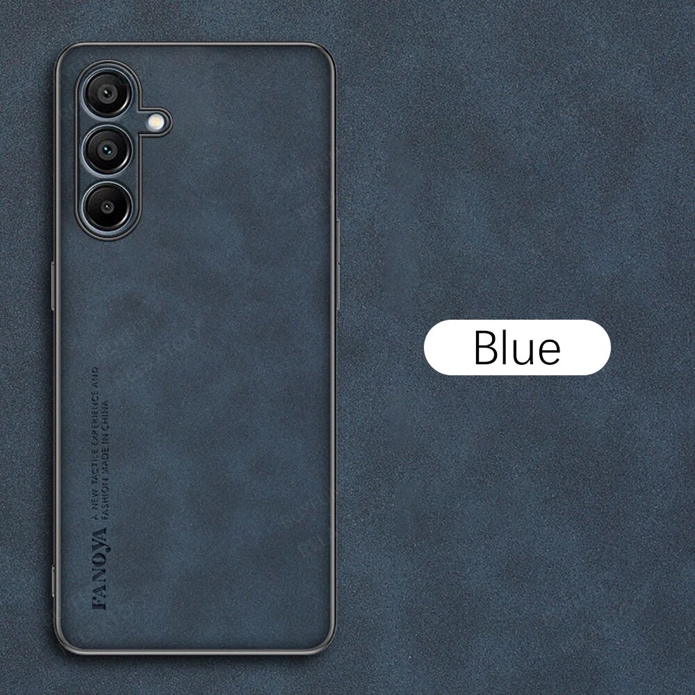 Samsang Custodia in pelle di pecora Fundas per Samsung Galaxy A15 A05s A05 4G A25 A35 A55 5G Copertura protettiva per obiettivo completo_voghion.com