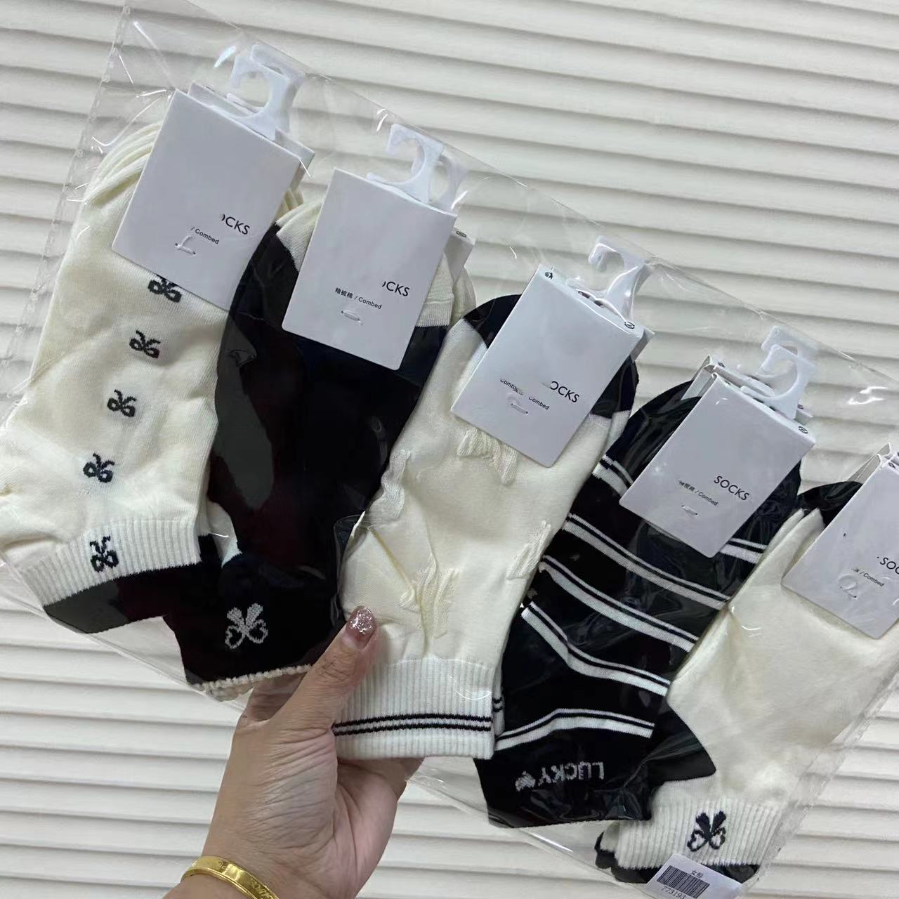 10 paia di calzini bianchi e neri da donna estivi sottili alla moda in stile college all-match semplice amore barca da donna_voghion.com