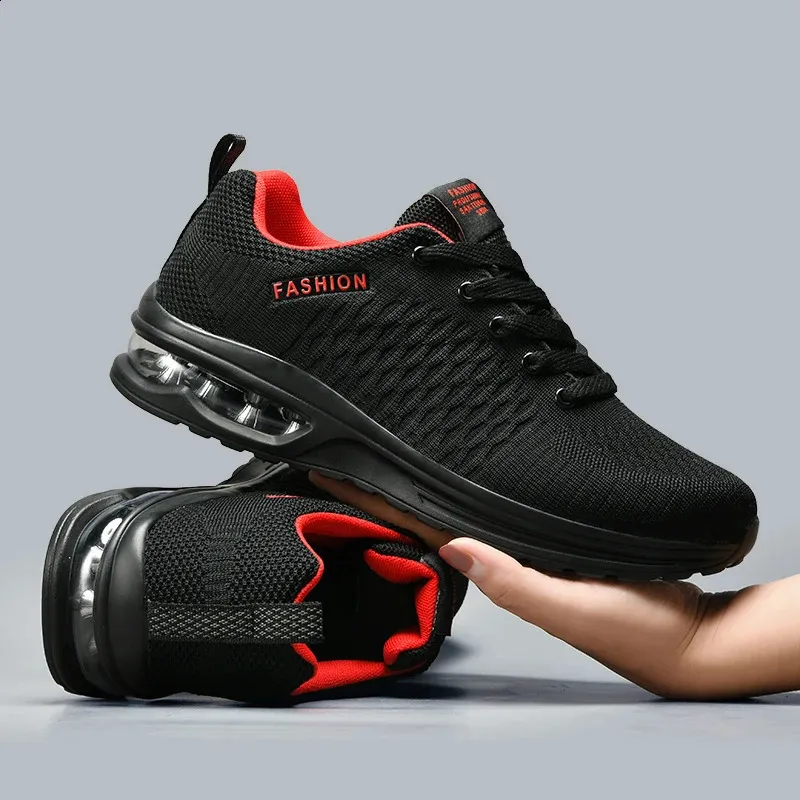 Men's Running Shoes Lightweight Breathable Mesh Trainer Sport_voghion.com