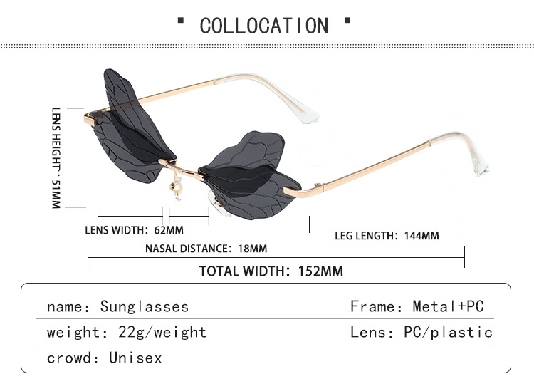 Dragonfly Wing Sunglasses For Women – Trendy Gradient Catwalk Style_voghion.com