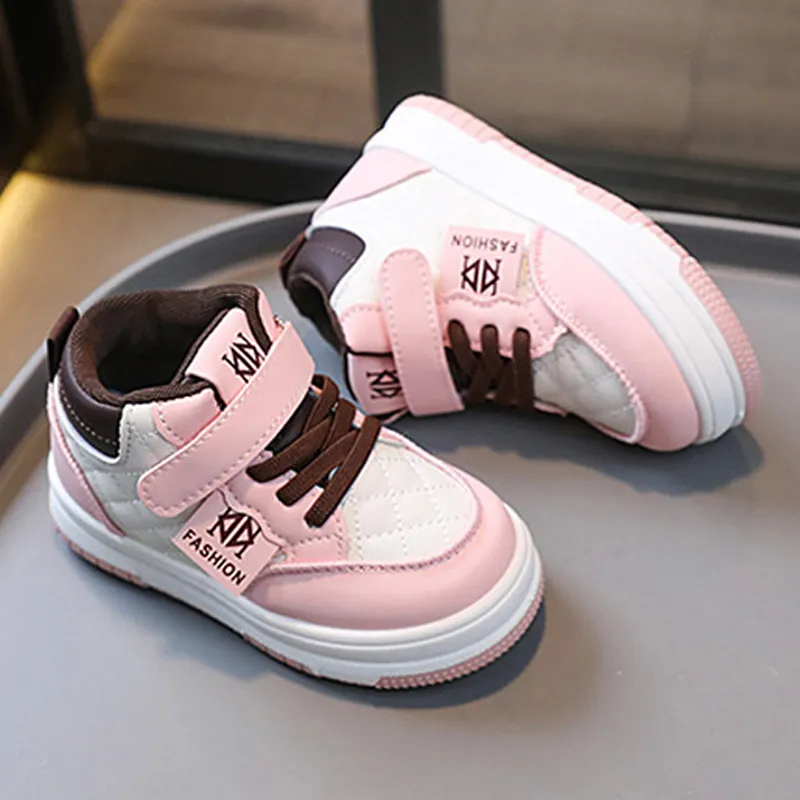 Toddler Boy Basketball Girl Sport Non-slip Footwears Autumn Student Kidsnest New Outdoor Shoes Sizes US5c-US1y_voghion.com