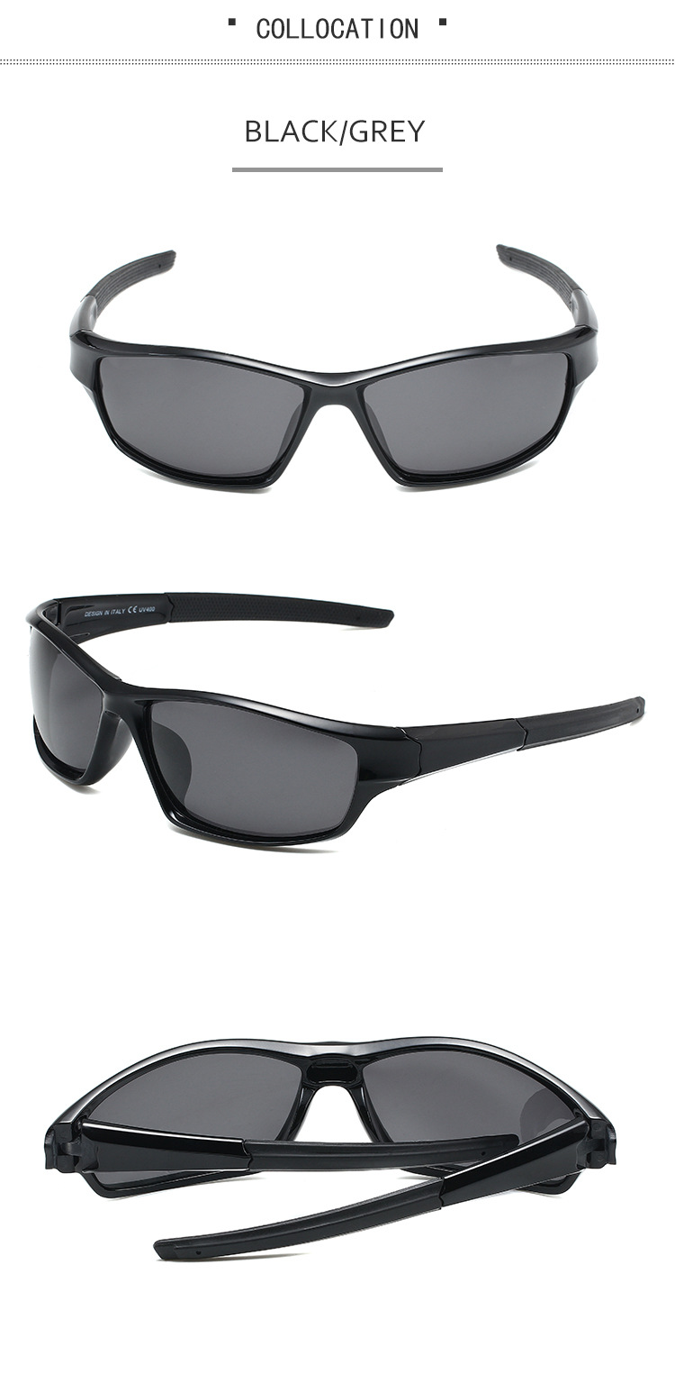 Nuovi occhiali da sole sportivi polarizzati da guida, specchietti notturni, occhiali in plastica D620 alla moda_voghion.com