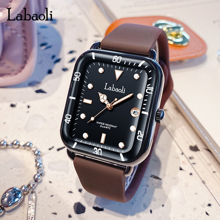 Labaoli/Labaoli New Square Fashion Digital Women's with Calendar Casual Watch_voghion.com