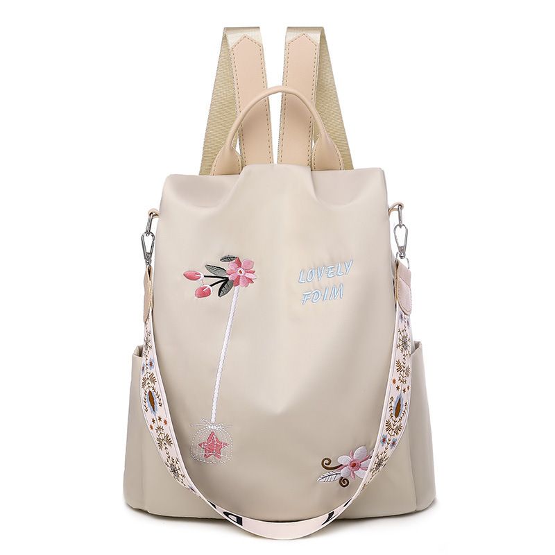Wasserdichter Oxford Rucksack Weibliche Stickerei Rucksäcke Große Kapazität Reisetaschen Neue Schüler_voghion.com