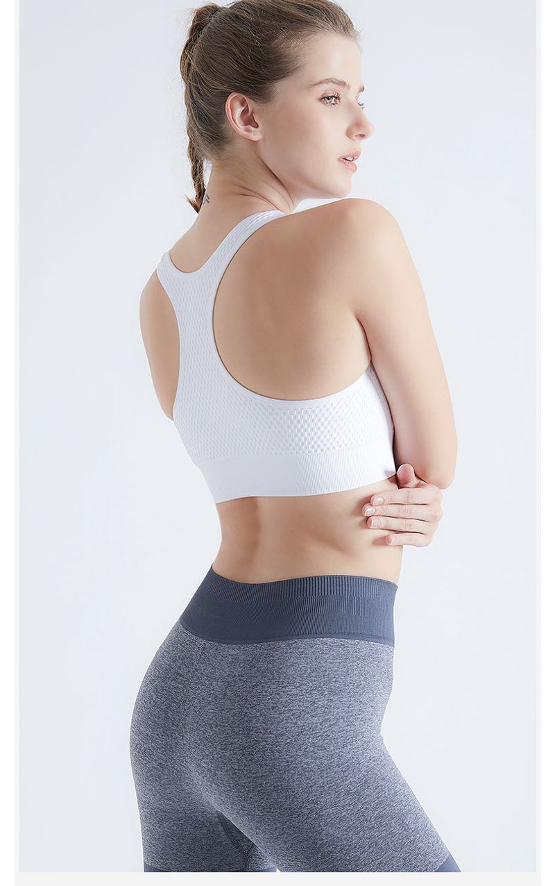 Seamless High-strength Sports Underwear For Women's Summer Shock-absorbing Yoga Fiess Vest, Running Beauty Back, No_voghion.com