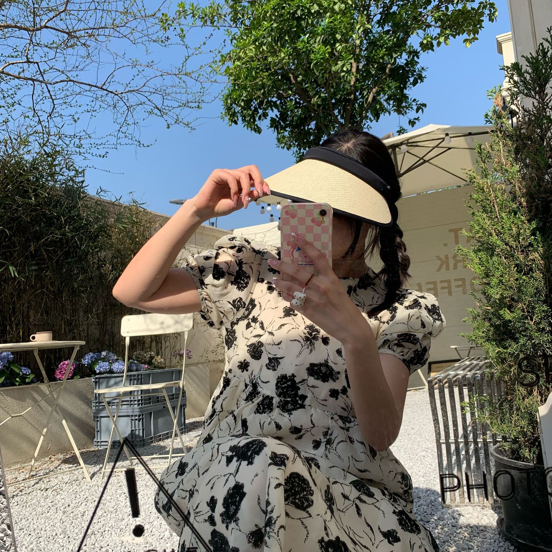 Spring New Hardtop Straw Weaving Empty Top Women's Big Eaves and UV Summer Cycling Sun Protection Hat_voghion.com